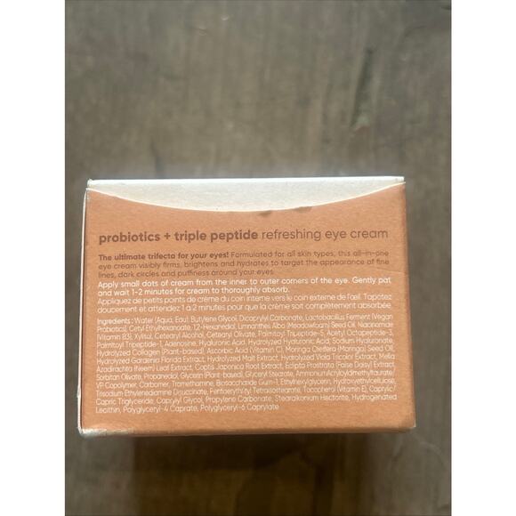 GLOWOASIS PROBIOTICS+ TRIPLE PEPTIDE REFRESHING EYE CREAM 20 ML NEW - Picture 4 of 6